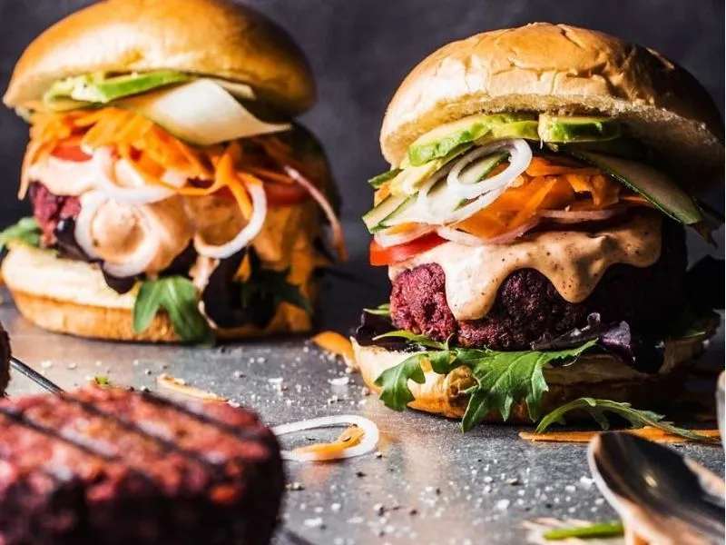 Hamburger củ dền