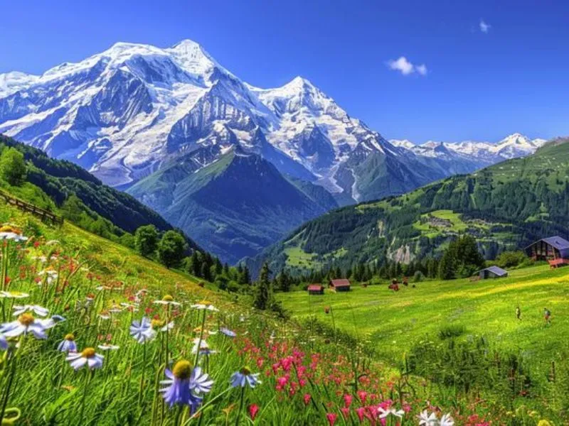 Vẻ đẹp của dãy núi Alps