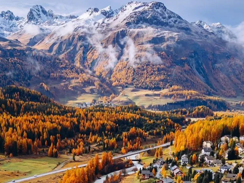 Mùa thu tại dãy Alps