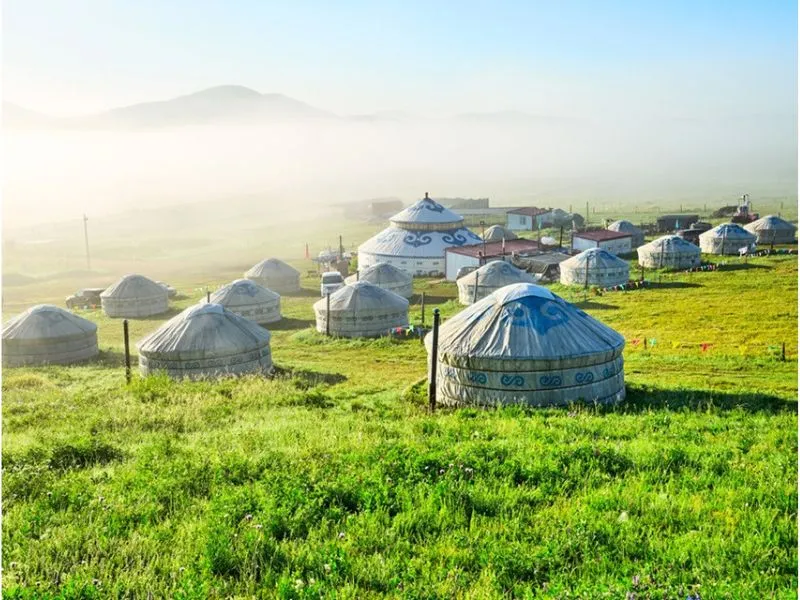 Trải nghiệm lều yurt tại thảo nguyên Ordos