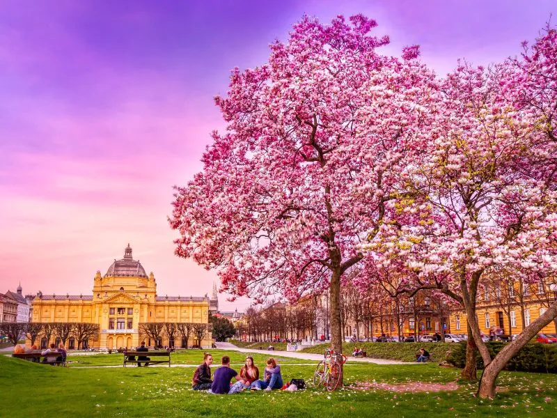 Mùa xuân tại Thủ đô Zagreb