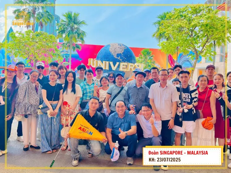 (Đoàn Singapore - Malaysia 5N4Đ) | Khởi hành ngày 23/07/2025