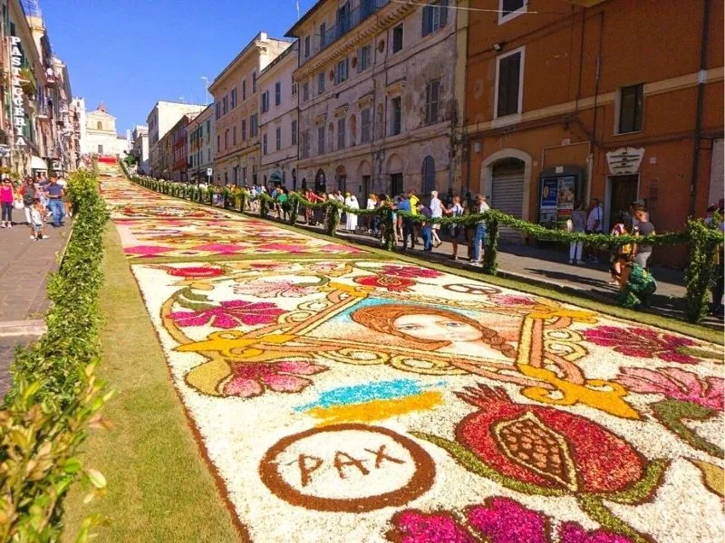 Lễ hội Corpus Carpets đầy màu sắc tại Tenerife