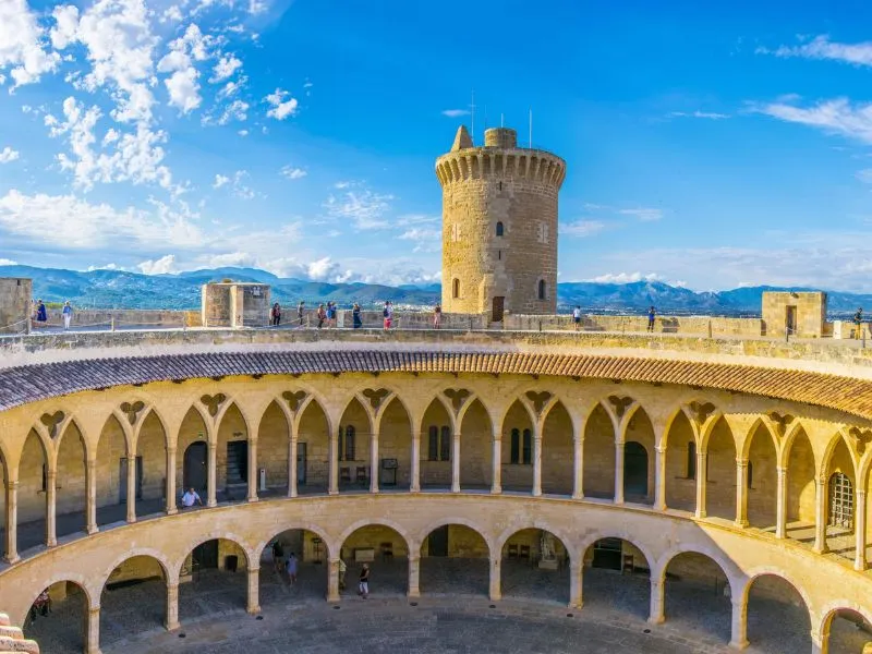 Majorca Tây Ban Nha - Lâu đài Bellver tại Majorca
