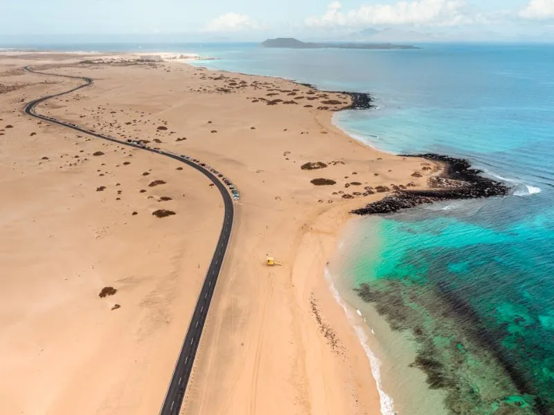Đường cồn cát Corralejo - Bán đảo phía Bắc của Fuerteventura