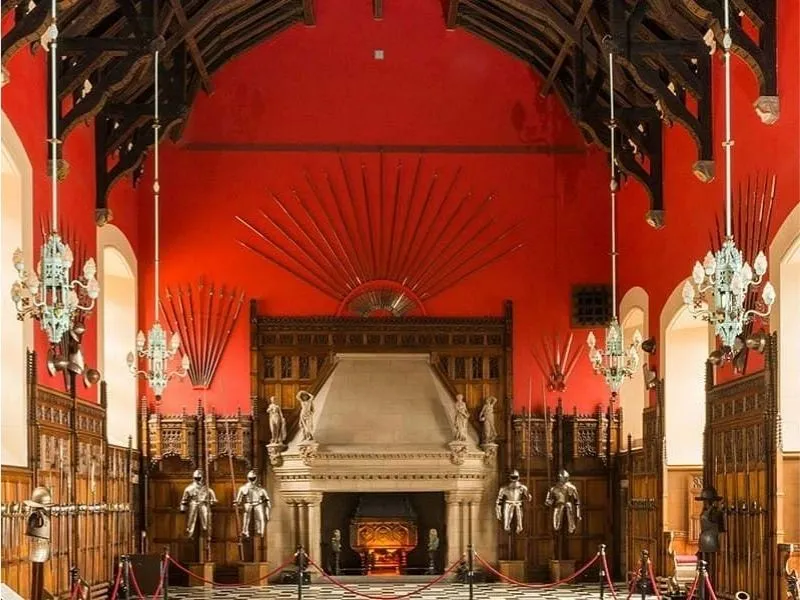 Đại sảnh nguy nga tại lâu đài Edinburgh