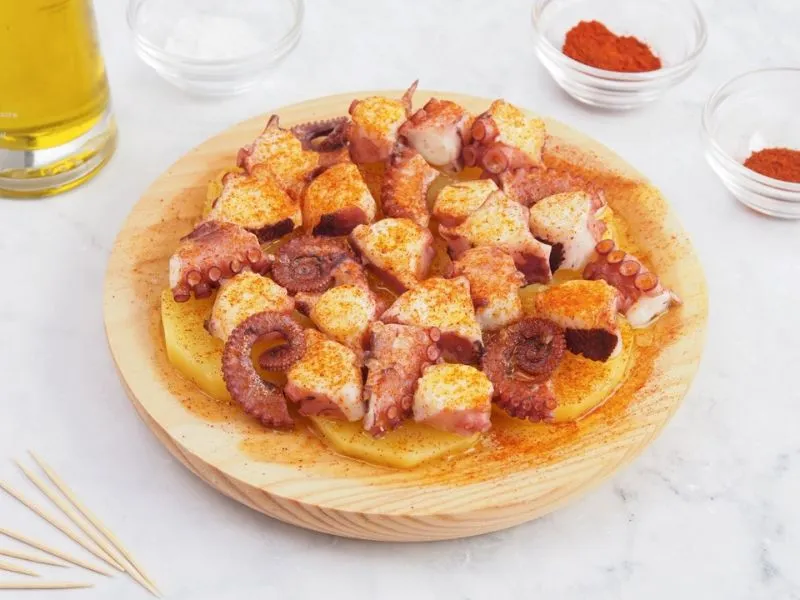Pulpo a la gallega là đặc sản ở đây