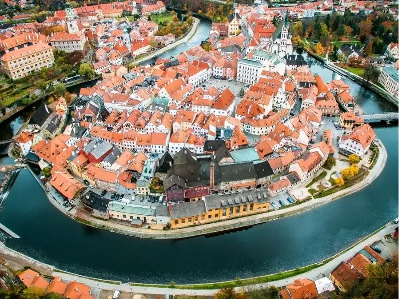 Khu phố cổ Cesky Krumlov