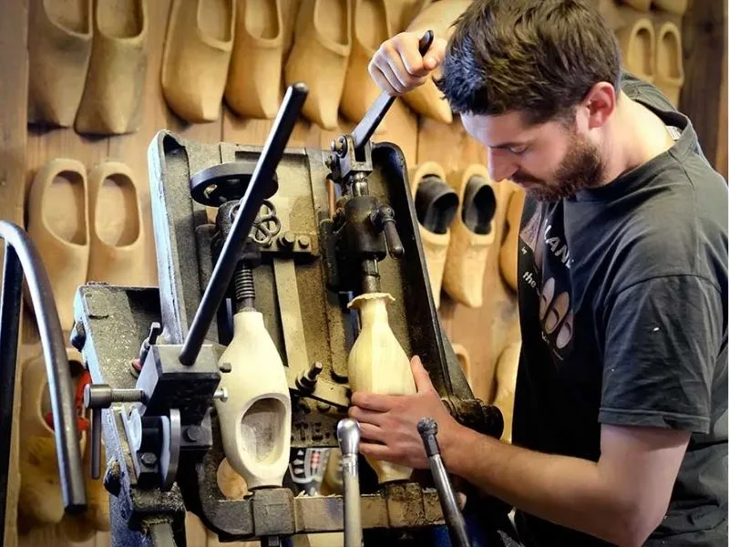 Xưởng làm guốc gỗ truyền thống Hà Lan