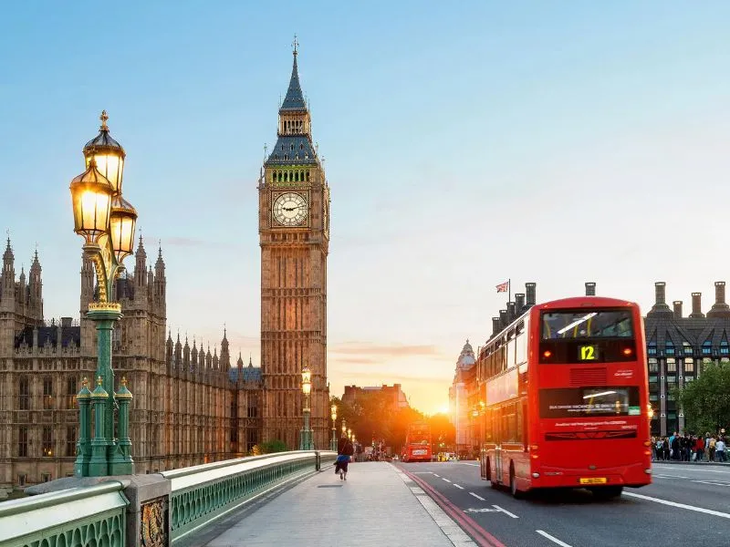 Góc chụp lý tưởng nhất là từ Cầu Westminster