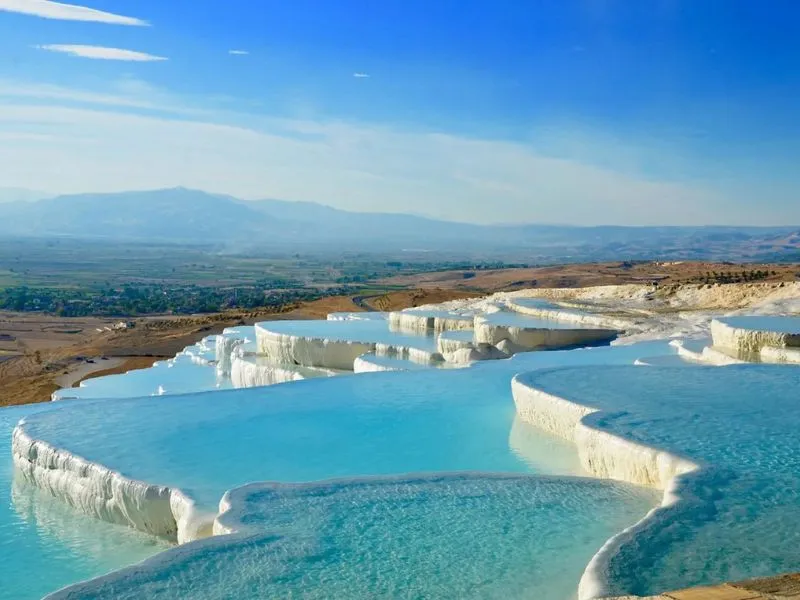 Pamukkale là kỳ quan thiên nhiên độc đáo tại tour Thổ Nhĩ Kỳ