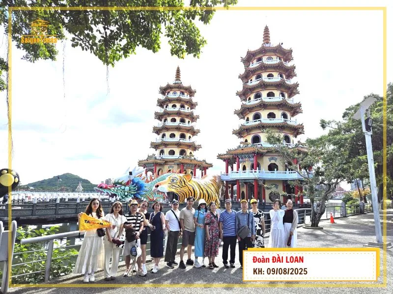 (Đoàn Đài Loan 5N4Đ) | Đài Bắc - Đài Trung - Cao Hùng | Khởi hành ngày 09/08/2025