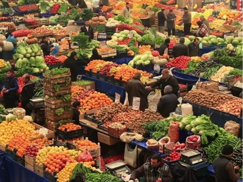 Khu chợ truyền thống Konya