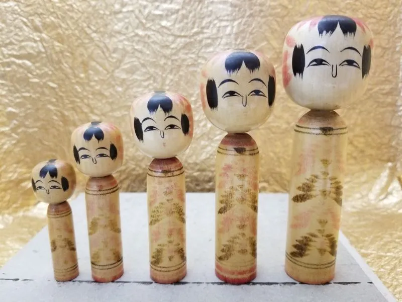 búp bê gỗ Zao Takayu Kokeshi