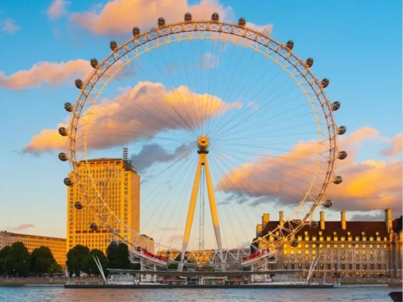 Vòng quay London Eye sông Thames