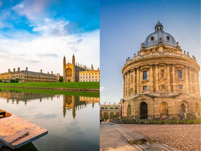 Thành phố Oxford và thành phố Cambridge