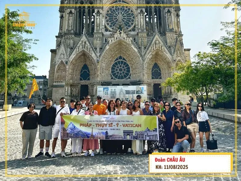 (Đoàn Châu Âu 9N8Đ) | Pháp - Thụy Sĩ - Ý | Khỏi hành 11/08/2025