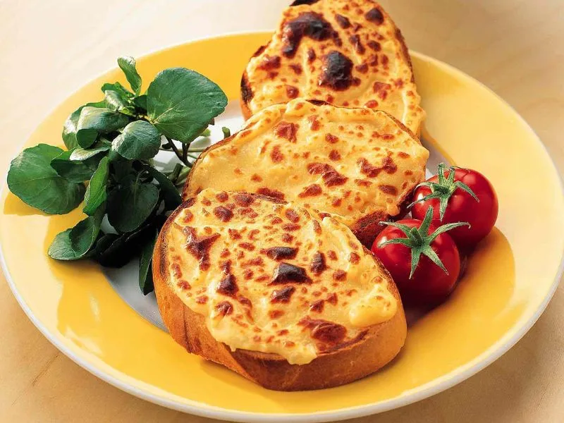 Món ăn Welsh Rarebit ở Cardiff (ảnh sưu tầm)