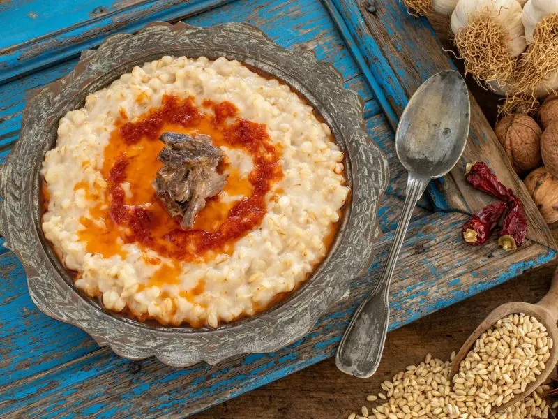 Món ăn keşkek - đặc sản Anatolia