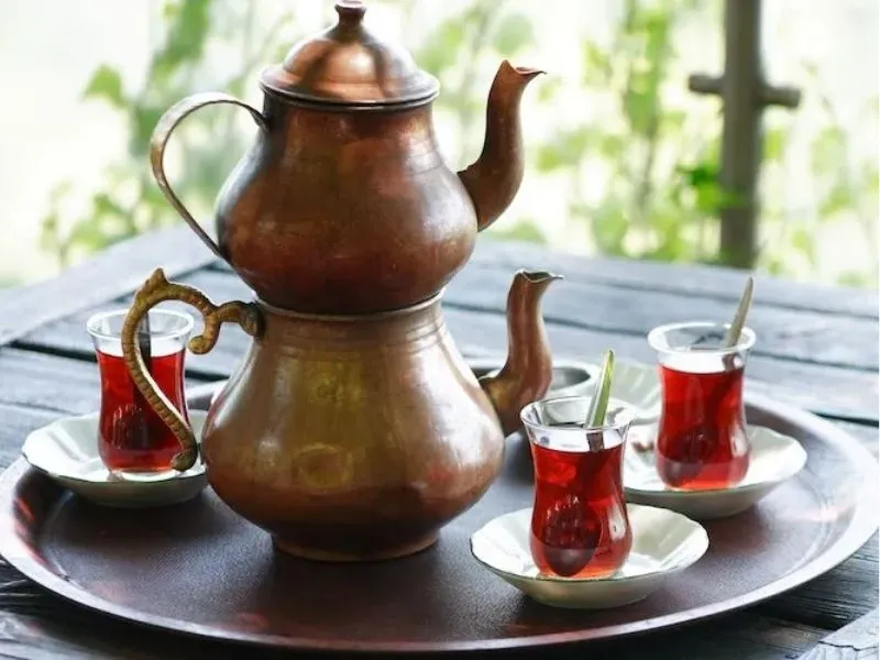 çay trà đặc trưng Thổ Nhĩ Kỳ
