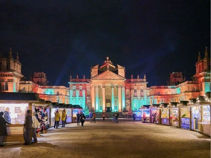 Mùa Giáng sinh cung điện Blenheim