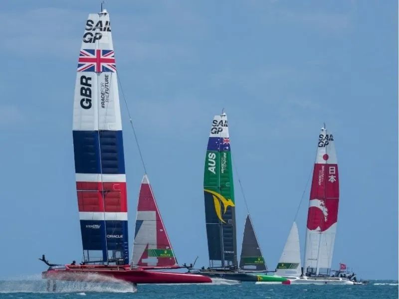 SailGP giải đua thuyền buồm quốc tế đẳng cấp thế giới diễn ra trên vịnh Plymouth Sound