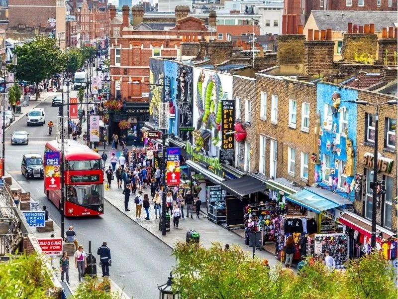 Hướng dẫn di chuyển tại Camden Town