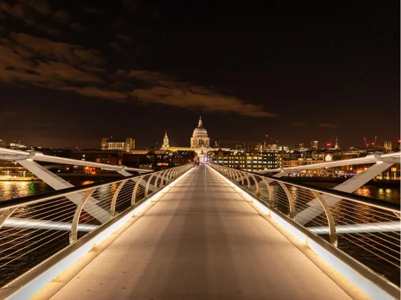 Millennium Bridge về đêm