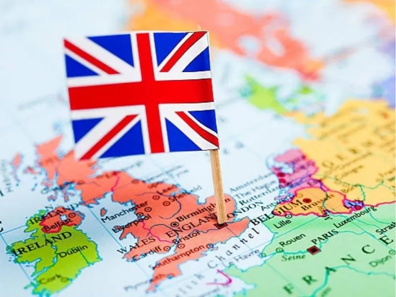 Bản đồ nước Anh - Khám phá những địa điểm du lịch hot nhất