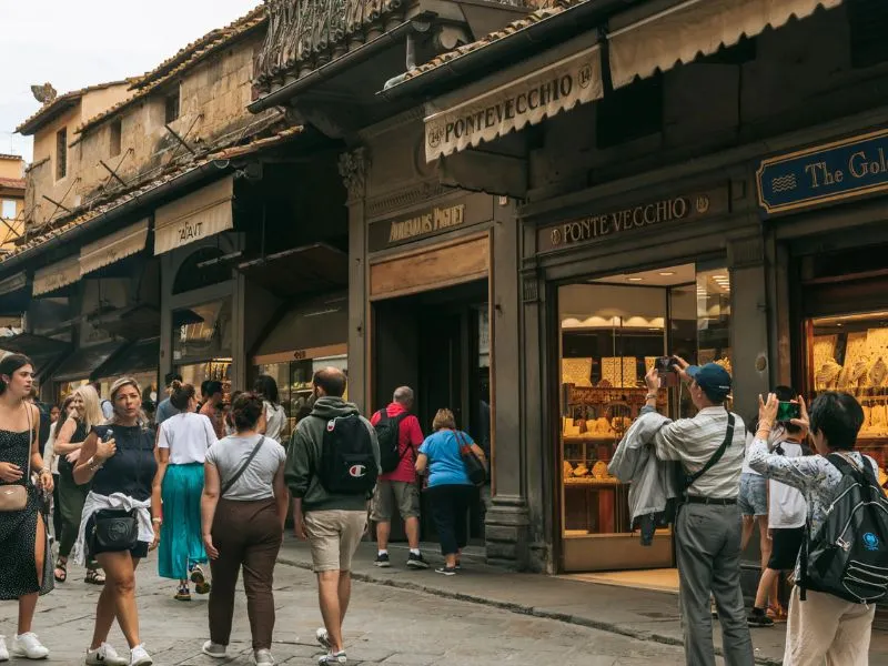 Cửa hàng trang sức ở Ponte Vecchio