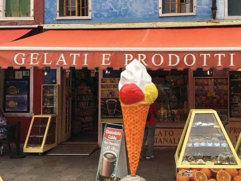 Tiệm kem ở Burano