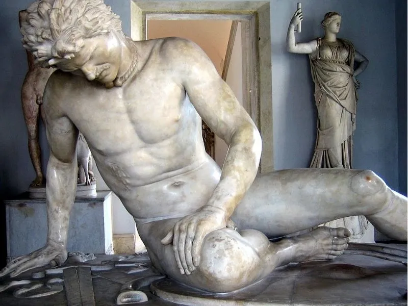 Kiệt tác điêu khắc Gaul hấp hối tại Palazzo Nuovo