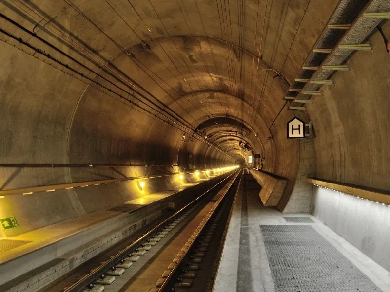 Di chuyển bằng tàu hỏa - Tuyến hầm Gotthard